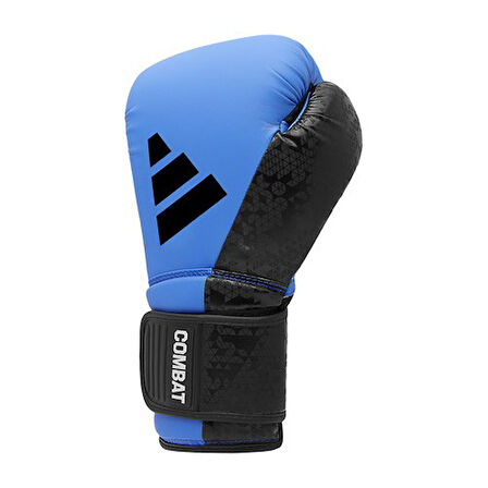 Adidas ADIC50TG Combat 50 Boks Eldiveni Mavi Mat Suni Deri Kick Boks Eldiveni