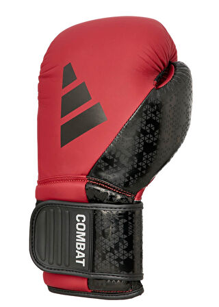 Adidas ADIC50TG Combat 50 Boks Eldiveni Kırmızı Mat Deri Kick Boks Eldiveni