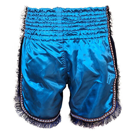 DragonDo MT3020 Apache Muaythai Şortu Turkuaz Püsküllü Muay Thai Şortu
