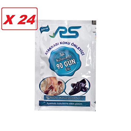 RS AYAK VE AYAKKABI KOKUSU GİDERİCİ TOZ 10 GR 24 LÜ KARTON STAND