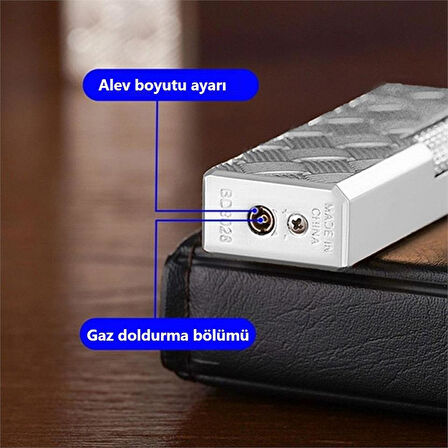 Parmida M1 Çarklı Mekanik Çakmak Gümüş