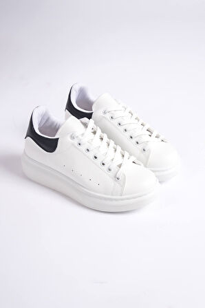 Arimas Siyah Detaylı Beyaz Spor Ayakkabı