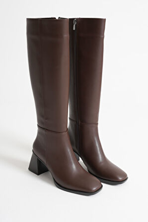 Nedra Kadın Acı Kahve Kışlık Çizme