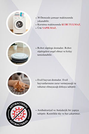 Sarı Lacivert Yıldız Desenli Kaymaz Dot Taban Dijital Baskı Çocuk Halısı