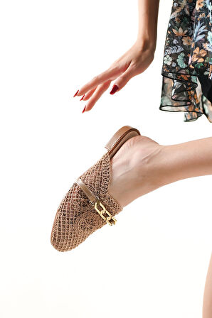 New Pattaya Vizon Kadın Örgü Terlik