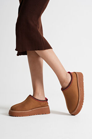 Asle Kadın Taba Kışlık Kürklü Terlik