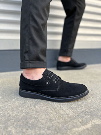 New Clasico Siyah Süet Erkek Casual Ayakkabı
