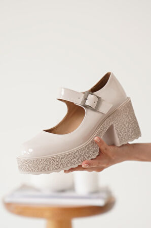 Neleh Kadın Bej Rugan Günlük Ayakkabı