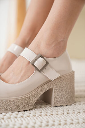 Neleh Kadın Bej Rugan Günlük Ayakkabı