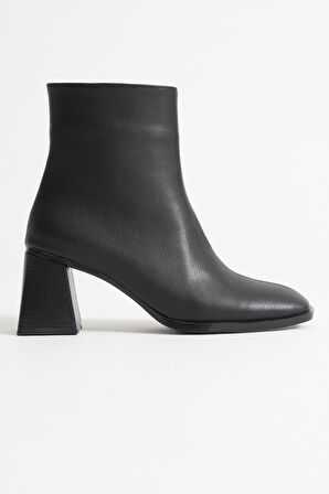 Alenro Kadın Siyah Topuklu Bot