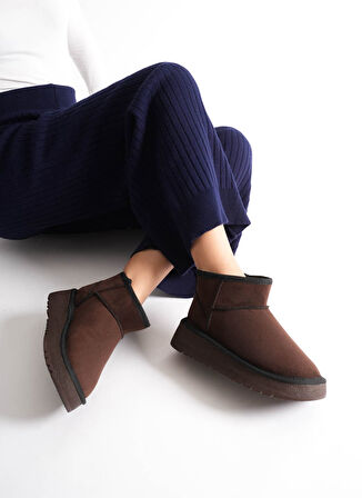 Anila Kadın Acı Kahve Kışlık Kürklü Bot