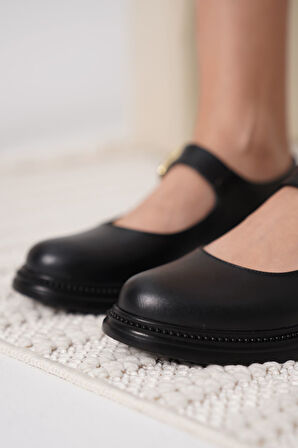 Anairb Siyah Gunluk Mary Jane Ayakkabı