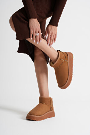 Anila Kadın Taba Kışlık Kürklü Bot