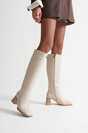 Nedra Kadın Bej Kışlık Çizme