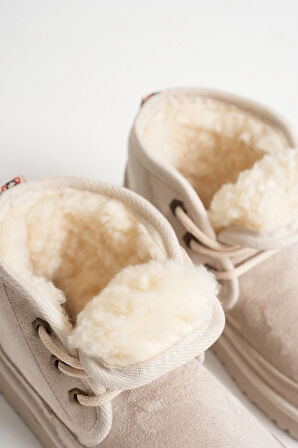 Airad Kadın Kışlık Bej İçi Kürklü Bot