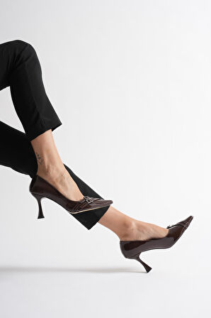 Ayam Kadın Acı Kahve Rugan Ayakkabı