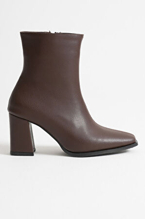 Osum Kadın Acı Kahve Topuklu Bot