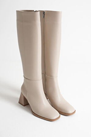 Nedra Kadın Bej Kışlık Çizme