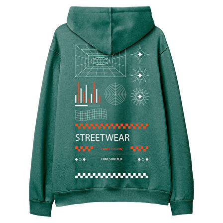 Street Wear 2 Hoodie-Yeşil