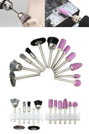 Kalıpcı Mini Taşlama Zımpara Seti  Gravür Seti Matkap Ucu Parlatma Parlatıcı Başlıklar Ahşap Oyma