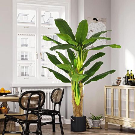 Yapay Ağaç Muz Ağacı 160cm 12Yaprak 3Gövdeli