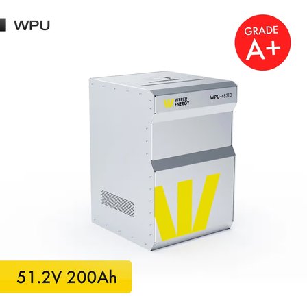 51,2V 200Ah 10.8kW LiFePO4 WPU Series Bluetooth'lu Lityum Demir Fosfat Akü/Batarya 