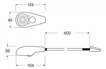 Hella Marine ledli harita lambası Boy 400mm Beyaz 4000K