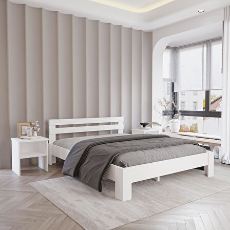 Letto MDF Karyola Komodin Set | Kolay Kurulum