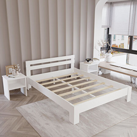 Letto MDF Karyola Komodin Set | Kolay Kurulum