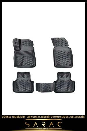 Kia Sportage 2012 Model Araca Özel 3d Havuzlu Paspas