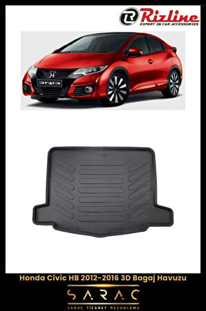 Rizline Honda Civic HB 2014 Model 3D Bagaj Havuzu