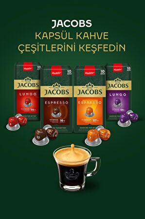 Jacobs Kapsül Kahve Tanışma Paketi 40'lı ( Nespresso Uyumlu Alüminyum Kapsül Kahve )