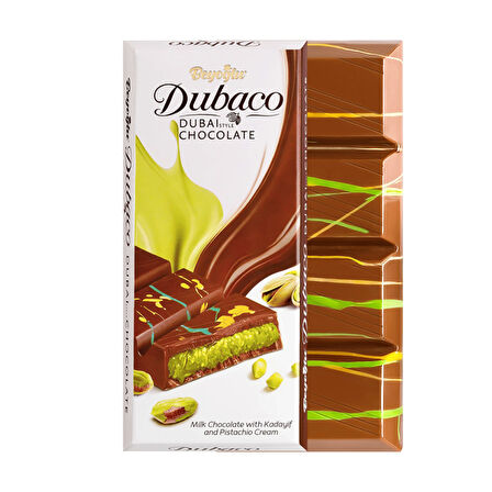 Beyoğlu Dubaco Çıtır Kadayıflı 95 gr ve Matcha Çikolata 95 gr 2 li Paket