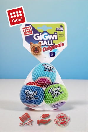 Ball Originals Sesli Köpek Oyun Topu 5 cm - 3'lü Paket - Küçük Irk & Yavru