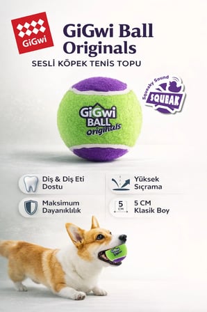 Ball Originals Sesli Köpek Oyun Topu 5 cm - 3'lü Paket - Küçük Irk & Yavru