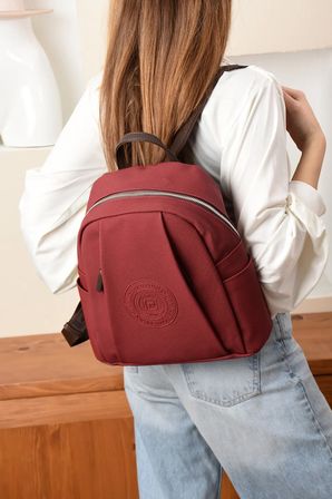 Sirt Cantasi Gunluk Cantasi Okul Cantasi Kadin Cantasi Yeni Sezon Ebat Boy 31 Cm En 29 Cm Bordo Just Polo