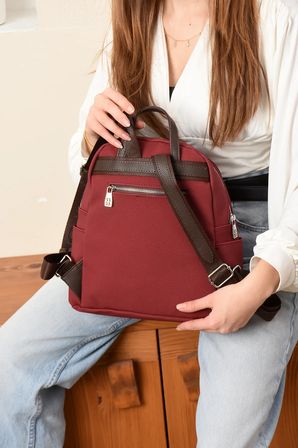 Sirt Cantasi Gunluk Cantasi Okul Cantasi Kadin Cantasi Yeni Sezon Ebat Boy 31 Cm En 29 Cm Bordo Just Polo