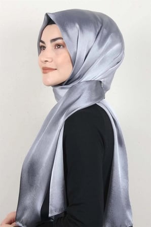 Diamond Degrade Janjan Şal 2728-5 Gümüş