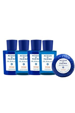 Acqua di Parma Blu Mediterraneo 5'li Saç ve Vücut Bakım Seti 4x40 ml + 50 gr