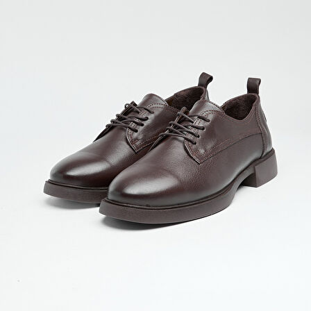 Günlük Hakiki Deri Kadın Bağcıklı Casual Ayakkabı