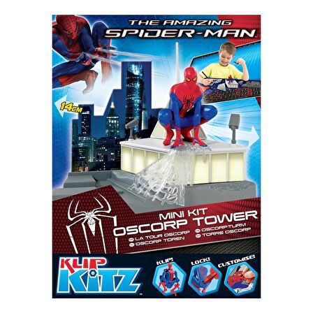 Lisanslı Klip Kitz Spider Man Örümcek Adam Mini Kit Oscorp Tower Maketi