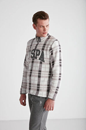 U.S. POLO ASSN. - Erkek Gri Polarlı Pijama Takımı 024K.1.Z8.E.7TA.5GR4.P