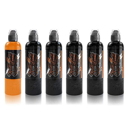 Five Stage Shading 5'li Gölge Boyası Seti - World Famous Ink Dövme Boyası - 4oz/120ml (+Solüsyon)