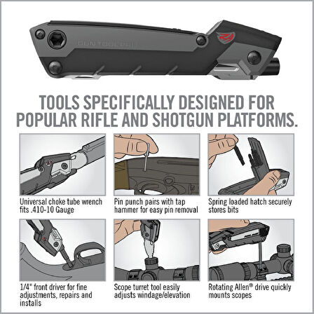 REAL AVID Gun Tool Pro® 30-IN-1 GUN MULTI-TOOL FOR RIFLES & SHOTGUNS