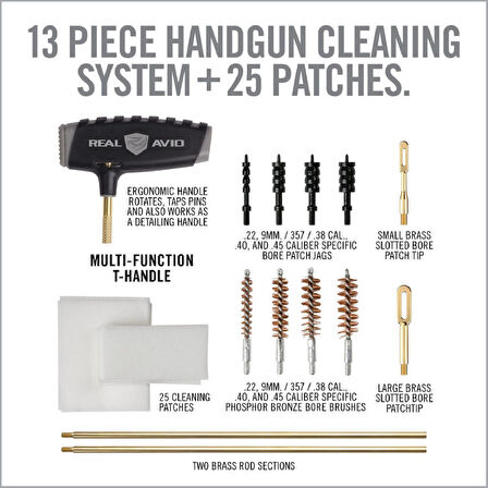 REAL AVID Gun Boss® Pro - Modern Handgun Cleaning Kit Tabanca Harbi Seti