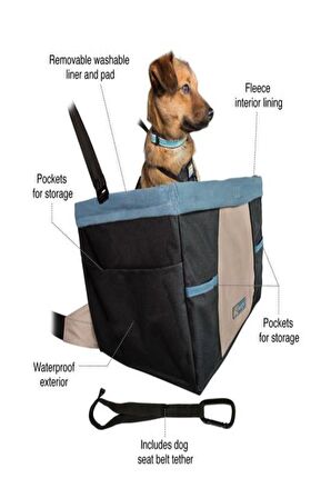 PETSAFE KURGO ROVER KÖPEK OTOKOLTUĞU Siyah/Mavi K01144