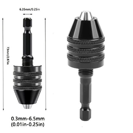 1 Adet Şarjlı Mini Matkap Mandreni 65mm Bits Saplı Mini Mandren Matkap Ucu 0,3-6,5 Mm