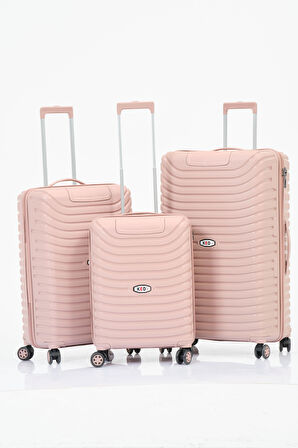 Keo-Plus Pudra 3 lü Set Silikon Kırılmaz PP Valiz