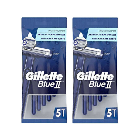 Gillette Blue2 5 li Poşet Kullan At Tıraş Bıçağı x 2 Adet