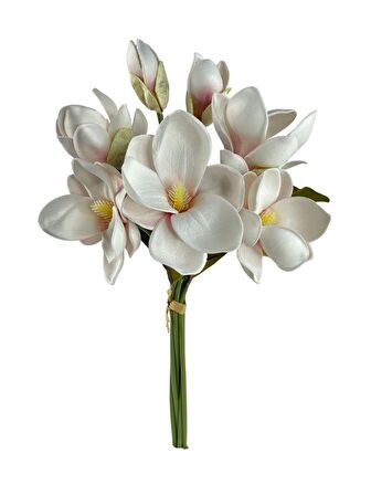 Yapay Çiçek Manolya Letex Eva Magnolia 33cm Pudra Pembe